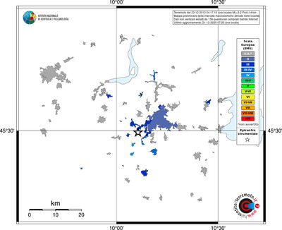 Mappa EMS - territori località