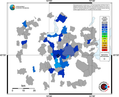 Mappa EMS - territori comuni