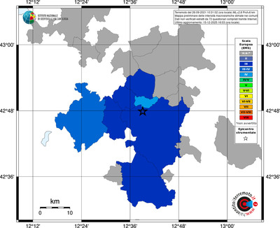 Mappa EMS - territori comuni
