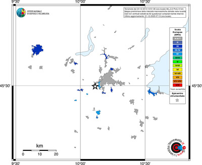 Mappa EMS - territori località