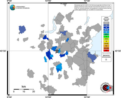 Mappa MCS - territori comuni