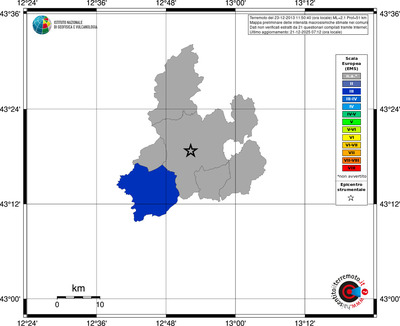 Mappa EMS - territori comuni