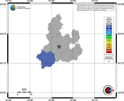 Mappa MCS - territori comuni