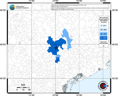 Mappa territorio comunale con almeno 3 questionari