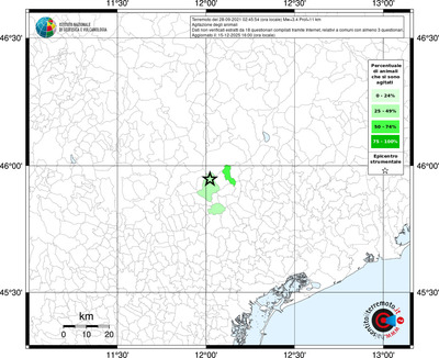 Mappa territorio comunale con almeno 3 questionari