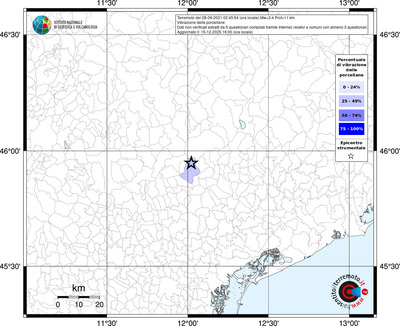 Mappa territorio comunale con almeno 3 questionari