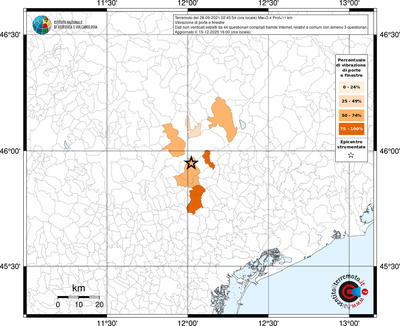 Mappa territorio comunale con almeno 3 questionari