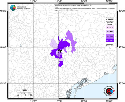 Mappa territorio comunale con almeno 3 questionari