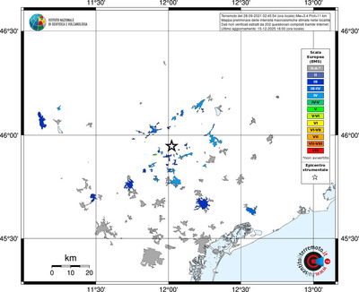 Mappa EMS - territori località