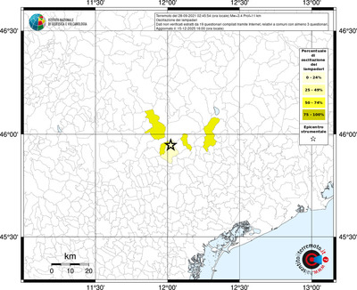 Mappa territorio comunale con almeno 3 questionari