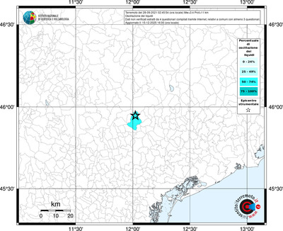 Mappa territorio comunale con almeno 3 questionari