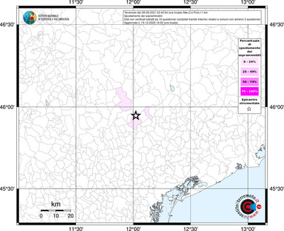 Mappa territorio comunale con almeno 3 questionari