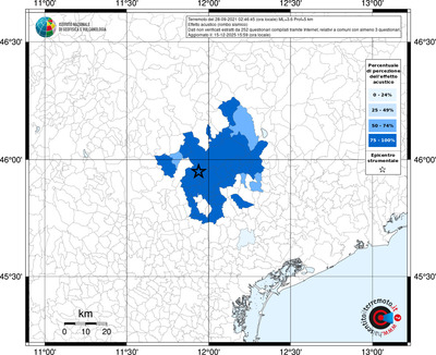 Mappa territorio comunale con almeno 3 questionari