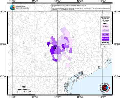 Mappa territorio comunale con almeno 3 questionari
