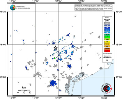 Mappa EMS - territori località