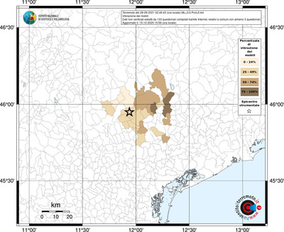 Mappa territorio comunale con almeno 3 questionari