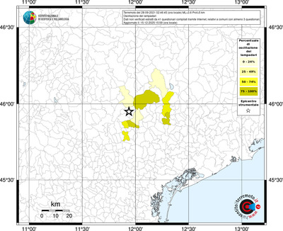 Mappa territorio comunale con almeno 3 questionari