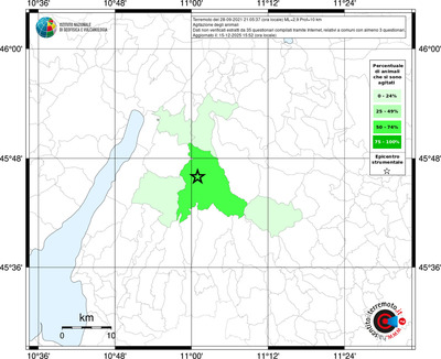Mappa territorio comunale con almeno 3 questionari
