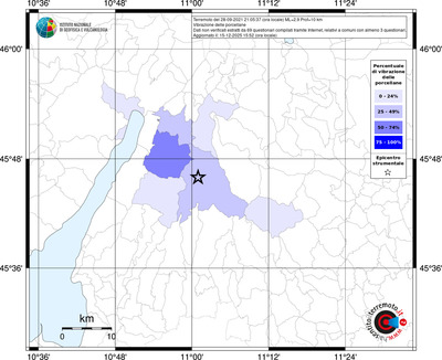 Mappa territorio comunale con almeno 3 questionari