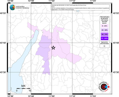 Mappa territorio comunale con almeno 3 questionari