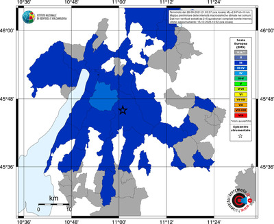 Mappa EMS - territori comuni