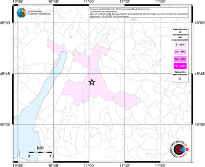 Mappa territorio comunale con almeno 3 questionari