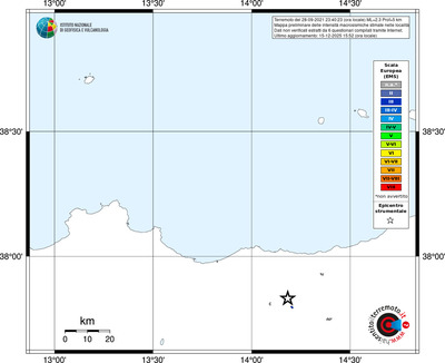 Mappa EMS - territori località