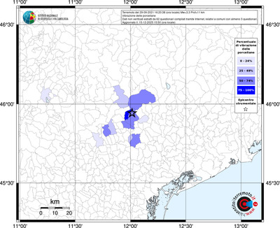 Mappa territorio comunale con almeno 3 questionari