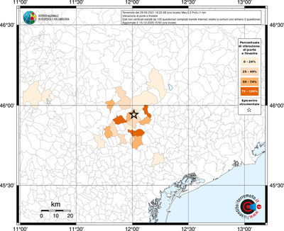 Mappa territorio comunale con almeno 3 questionari