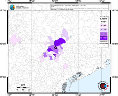 Mappa territorio comunale con almeno 3 questionari