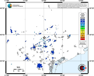Mappa EMS - territori località