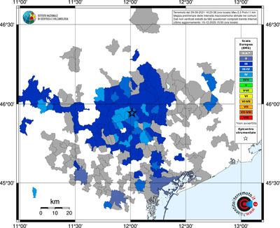 Mappa EMS - territori comuni