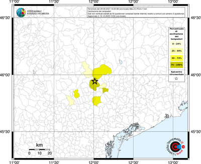 Mappa territorio comunale con almeno 3 questionari