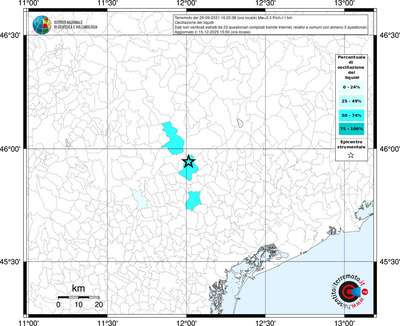Mappa territorio comunale con almeno 3 questionari
