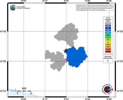 Mappa EMS - territori comuni