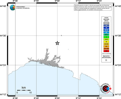 Mappa MCS - territori località