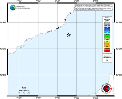 Mappa EMS - territori località