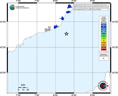 Mappa EMS - territori comuni