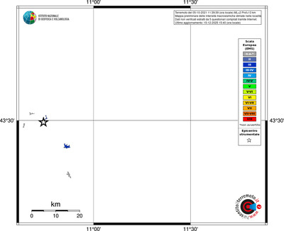 Mappa EMS - territori località