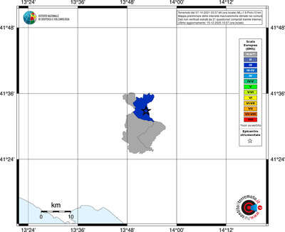 Mappa EMS - territori comuni