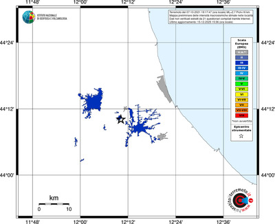 Mappa EMS - territori località