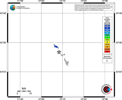 Mappa EMS - territori località