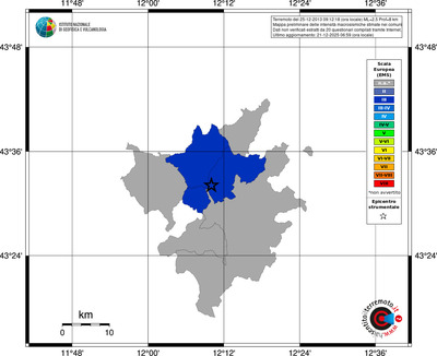 Mappa EMS - territori comuni