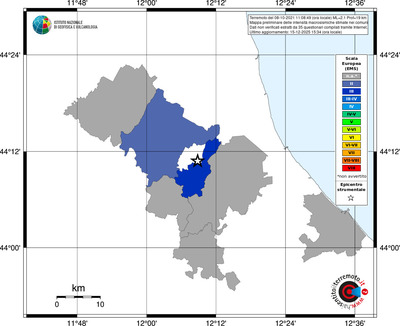 Mappa EMS - territori comuni