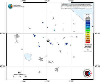 Mappa EMS - territori località