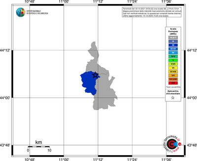 Mappa EMS - territori comuni