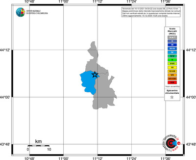 Mappa MCS - territori comuni