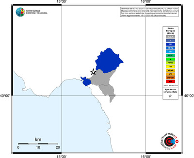 Mappa EMS - territori comuni