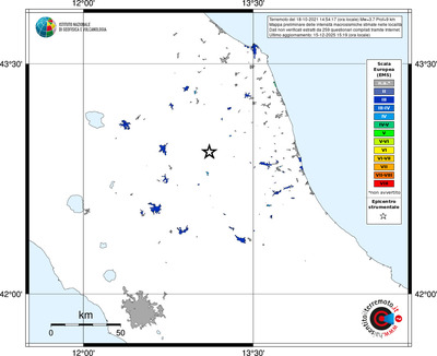Mappa EMS - territori località