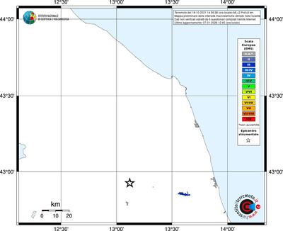 Mappa EMS - territori località